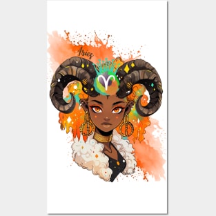 Aries Zodiac Sign, Sista Ram Posters and Art